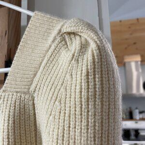 Molly Bracken Square Neck Sweater with Puff Shoulder